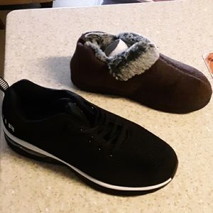 Womens houseshoe and running shoes size 8 and 10